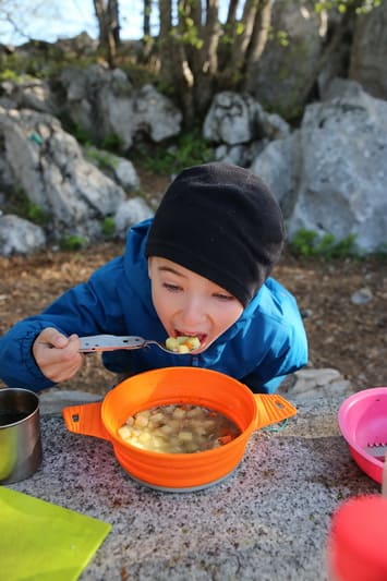 Еда в многодневном пешем походе по Крыму
