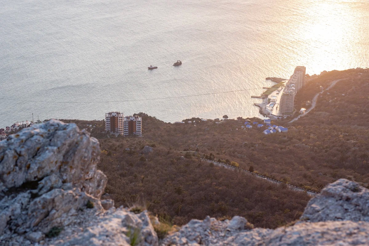 пейзажи Крыма - бухта мечты с горы деликли-бурун Крым