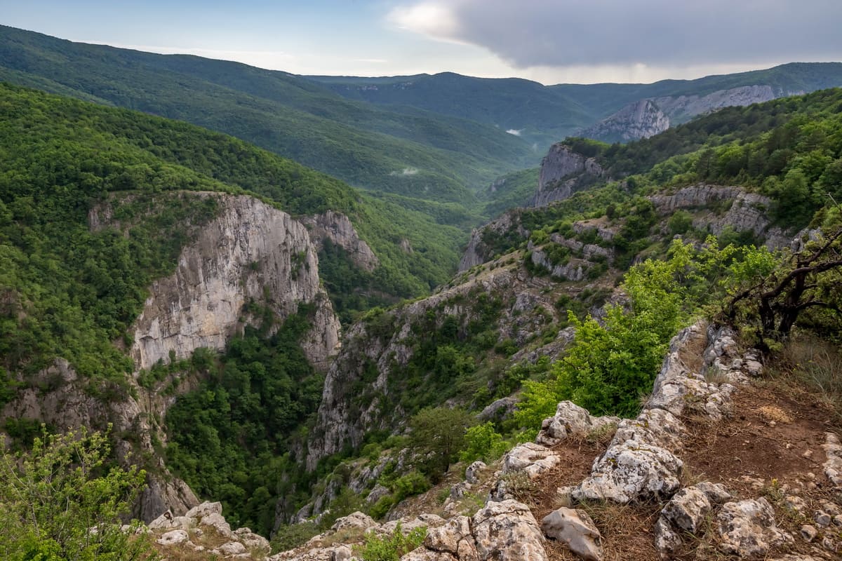 Поход в большом каньоне Крыма